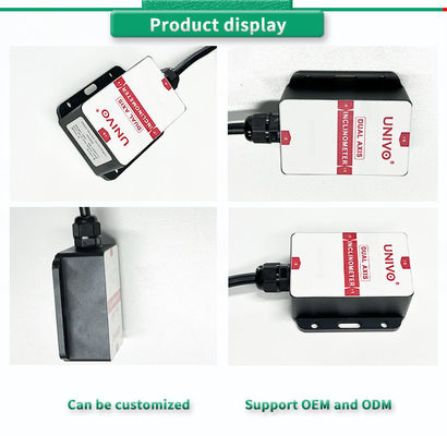 Industrial Grade Dual Axis Inclinometer Sensor for UNIVO RS232/RS485/TTL Measurement